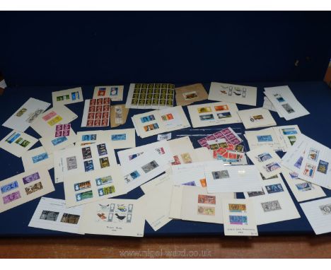 A tin of assorted stamps to include; Olympics 1948, British technology 1966, Salvation Army 1965, Shakespeare festival 1964, 