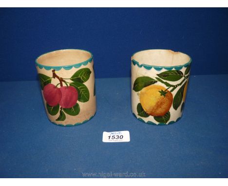 Two Wemyss beakers (A/F).