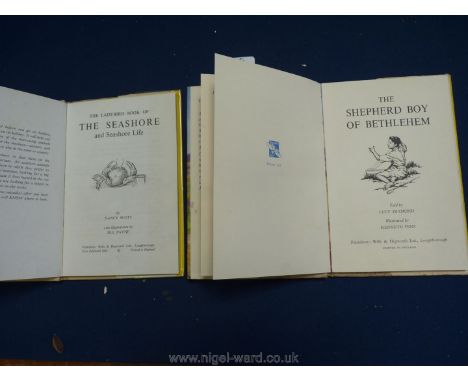 Two vintage 1950's/60's Ladybird books, The Seashore (series 536) and The Shepherd Boy of Bethlehem (series 522), probably fi