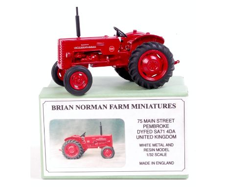 Brian Norman Farm Miniatures, 1/32nd scale white metal and resin model of a McCormick International B-250, Cat No.FM11, in th