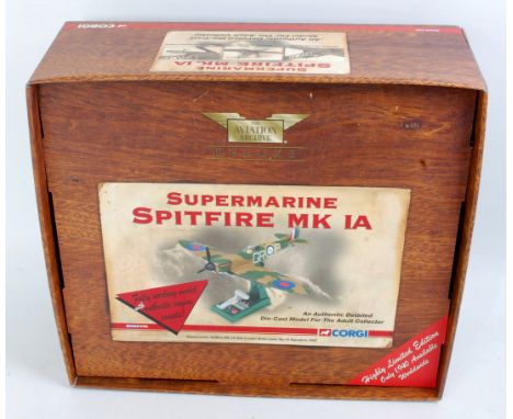 Corgi Aviation Archive 1/32nd scale boxed AA33905 model of a Supermarine Spitfire MK IA Sqn Leader Brian Lane, No.19 Squadron