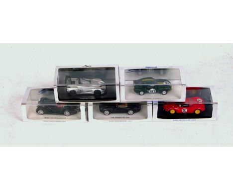 Spark Models 1/43rd scale resin group, 5 cased examples, to include S0236 TVR Chimaera 500 1999, S1413 Triumph Spitfire No.60