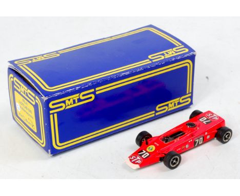 SMTS 1/43 scale factory resin and white metal hand built model of a RL11 Lotus 56 Indianapolis, racing number 70 with STP liv