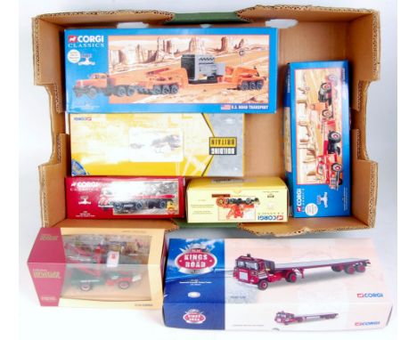 Corgi Classics 1/50th scale boxed Commercial Vehicle Group, 7 examples, to include CC12601 JR Adams Scammell Crusader, 13903 