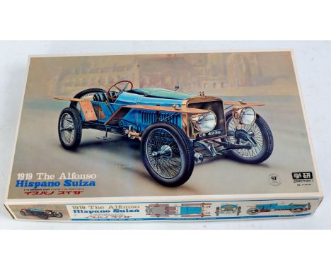 Gakken 1.16 scale, 81040, 1919 Alfonso Hispano Suiza 2 seater inc detailed engine, Midori 1.20 scale, 800-034, 1907 Itala 4 c
