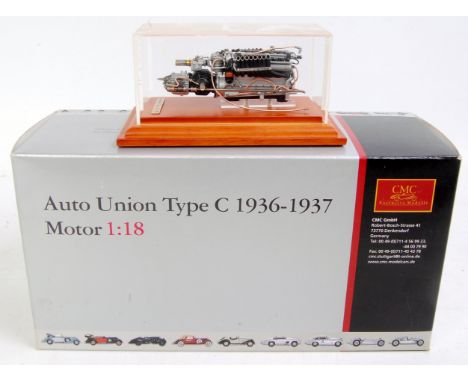 CMC Exclusive Models 1/18th scale model of a Auto Union Type C 1936-37 Motor Engine, in the original polystyrene packed box, 