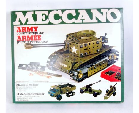 Meccano 1978 release Army Construction Set, appears complete, very little use, in the original box 