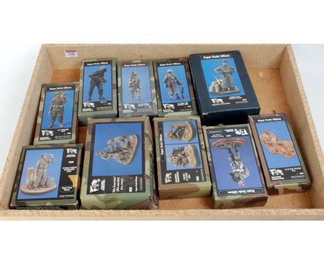 10 boxed as issued Verlinden Productions 120mm super scale resin military figure kits, all appear as issued, to include Germa