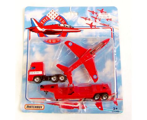 Matchbox 1992 CY-108 Carded The Red Arrows Gift Set, on original backing card (M-BVG)