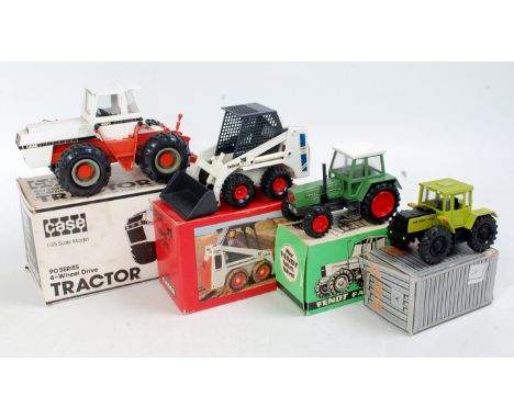 4 various boxed mixed manufactured farming diecast vehicles to include Gama, Gescha, Cursor model and Conrad, to include conr