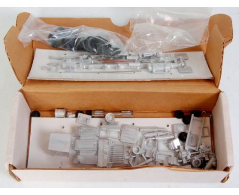 A Smith Auto Models, White Metal Kit for a Peterbilt 387 Heavy Haulage Daycab 6x4 Tractor Unit, plain all card box, no instru