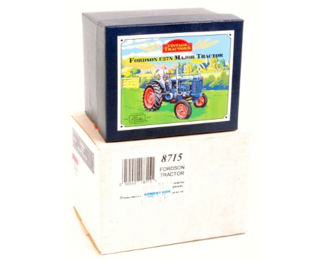 A Britains modern release No.8715 Fordson E27N Major tractor, appears as issued in original foam packed all-card box, with bo