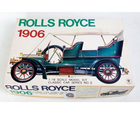 Gakken 1.16 scale, No.3, 1905 Rolls Royce 3 cyl 4 seater 'Silver Ghost' incdetailed engine, lift off engine cover & brass par