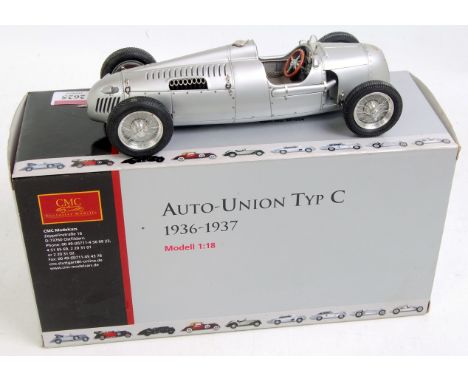 CMC Exclusive Models No.M-034 1/18th scale model of a Auto Union Typ C 1936-37, finished in silver, in the original polystyre