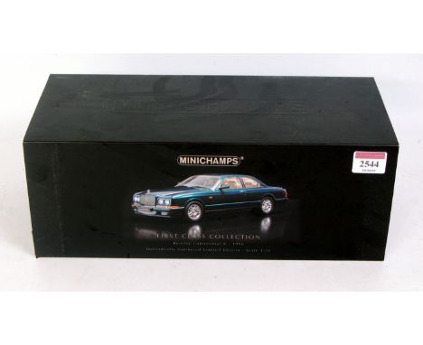 Minichamps First Class Collection, 1/18th scale model of a Bentley Continental R 1996, Limited Edition No.197/999, finished i