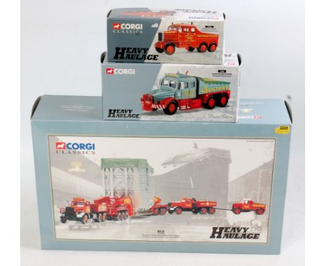 Corgi Heavy Haulage 1/50th scale boxed Road Haulage Group, 3 examples, to include 31009 Wynns Diamond T Ballast 24 Wheel Gird