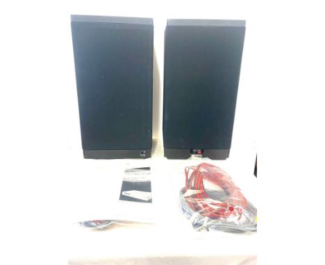 Kef celeste IV speakers and leads and manual working order good sound quality 