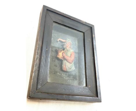 19th century wax portrait miniature of 'The Senses - Taste' 