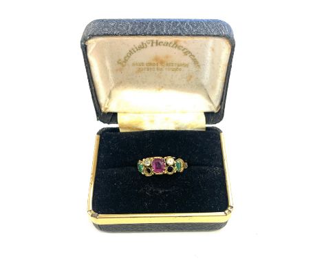 Antique yellow metal (gold) ladies ring, approximate weight 2.2g, ring size 