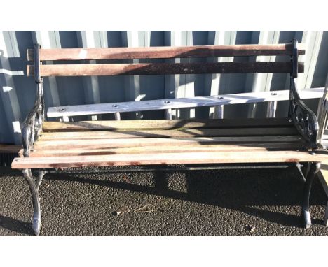 Cast iron ended bench 