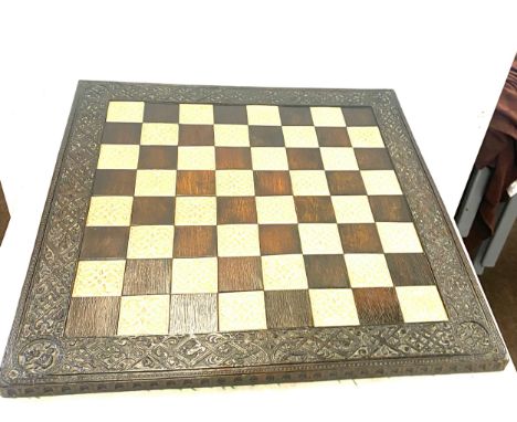 Westminster Abbey chess from the Anne Carlton studio featuring 8" tall king and 2ft square board 