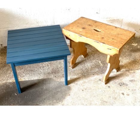 2 vintage occasional tables 