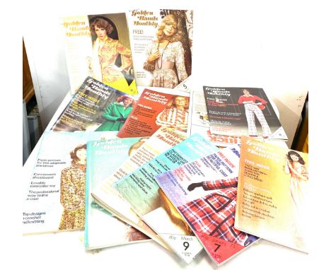 Large selection of vintage Golden hands Monthly magazines 