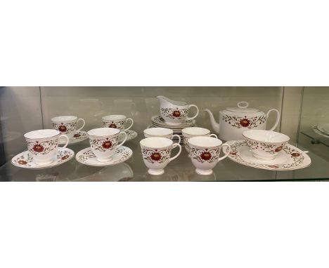 Complete Wedgewood Susie Cooper pattern tea set 