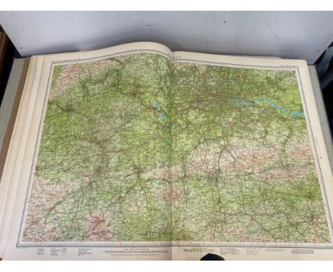 Vintage map book, Half inch map series of Great Britain 