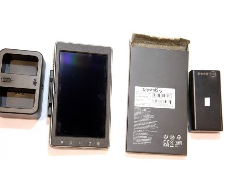 dji CrystalSky monitor, CS550 5.5" screen with 1 x battery, monitor hood and charger. P&amp;P Group 2 (£18+VAT for the first 