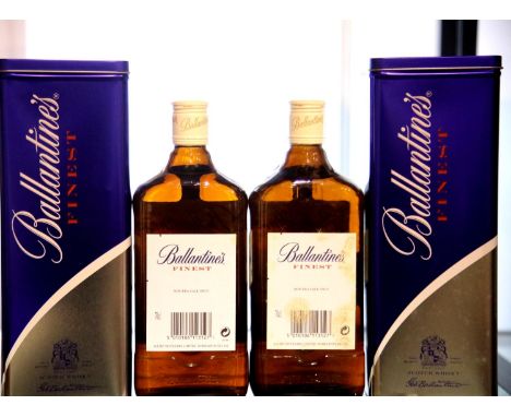 Two boxed bottles of Ballantines boxed Scotch Whisky. P&amp;P Group 2 (£18+VAT for the first lot and £3+VAT for subsequent lo