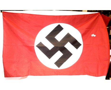 German Third Reich type Nazi Party flag, 150 x 90 cm. P&amp;P Group 1 (£14+VAT for the first lot and £1+VAT for subsequent lo