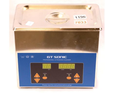 GT Sonic Ultrasonic cleaner for watches and jewellery, model VGT-1730QTD. P&amp;P Group 2 (£18+VAT for the first lot and £3+V