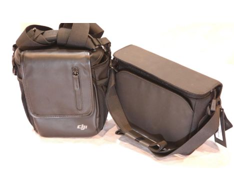Two small DJI carry bags, including Spark shoulder bag. P&amp;P Group 3 (£25+VAT for the first lot and £5+VAT for subsequent 