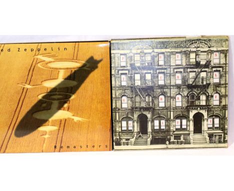 Led Zeppelin 'Physical Graffiti' 1st pressing with King's Road address to rear &amp; Led Zeppelin 'Remasters' 3LP fold out ed