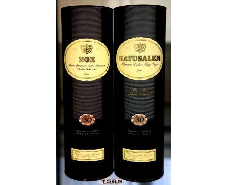 Two 37.5cl bottles of 30 year old Gonzales Byass sherry, Noe and Matusalem. P&amp;P Group 2 (£18+VAT for the first lot and £3