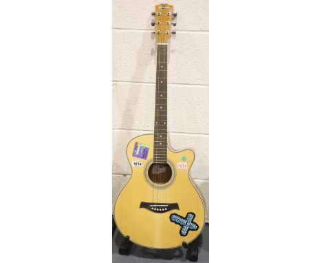 Gear4Music electric acoustic guitar EQ-7545R. P&P Group 3 (£25+VAT for the first lot and £5+VAT for subsequent lots)Condition