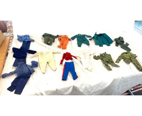 Selection of vintage 1960's, 1970's Action man clothings some with Palitoy labels 