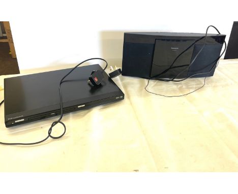 Panosonic sc hc19 speaker and a wharfedale dvd player, untested 