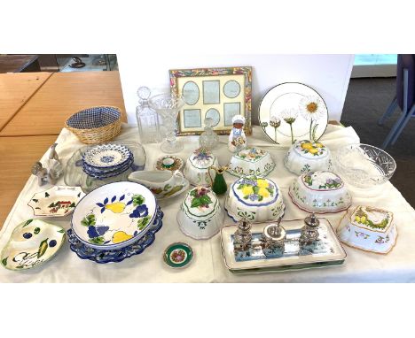 Large selection of miscellaneous includes vintage franklin mint le cordon bleu jelly moulds, Lladro Nao Ballerina Pensive Bal