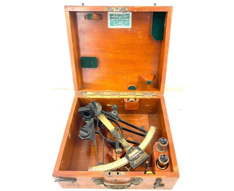 Antique cased sextant 