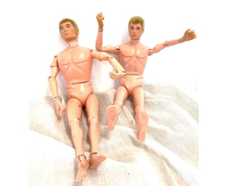 2, Vintage action man (men) Hasbro Palitoy 1964 Nude figures 