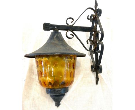 Wrought iron wall light 
