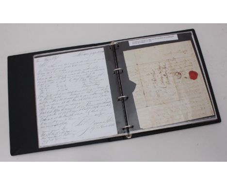 GB Postal History- Pre Stamp, Twenty Five  items, mostly Entire Letters with transcriptions and printed catalogue entries, in