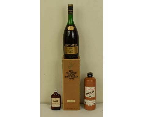 A 47 year old unopened bottle of Remy Martin Fine Champagne Cognac VSOP, one US quart â€“ 94.6 cl, 70 percent proof complete 