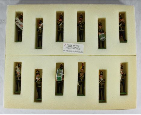 Nine boxed sets of 12-each hand-painted Ducal military model soldiers including King's Royal Rifle Corps 1908, Royal Berkshir