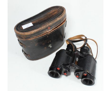 A cased pair of military issued Taylor-Hobson Bino Prism No.2 MkIII binoculars, serial no. 261837, dated 1943 and with impres