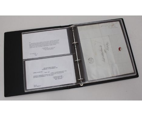 GB Postal History:  Eighteen various covers including sixteen Complete Letters and two wrapper only (in ring binder with some