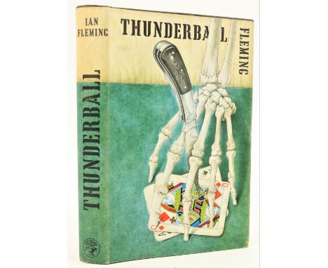 Fleming (Ian)&nbsp;Thunderball, 8vo L. (Jonathan Cape) 1961,&nbsp;First Edn., black cloth with blind stamped skeleton hand an