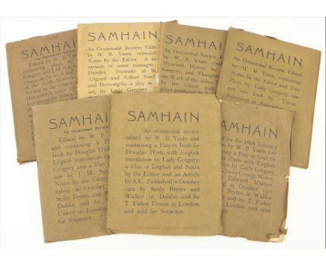 Yeats (William Butler,&nbsp;editor)&nbsp;Samhain. An Occasional Review,&nbsp;nos. 1-7 (all published), First Editions, No. 3 